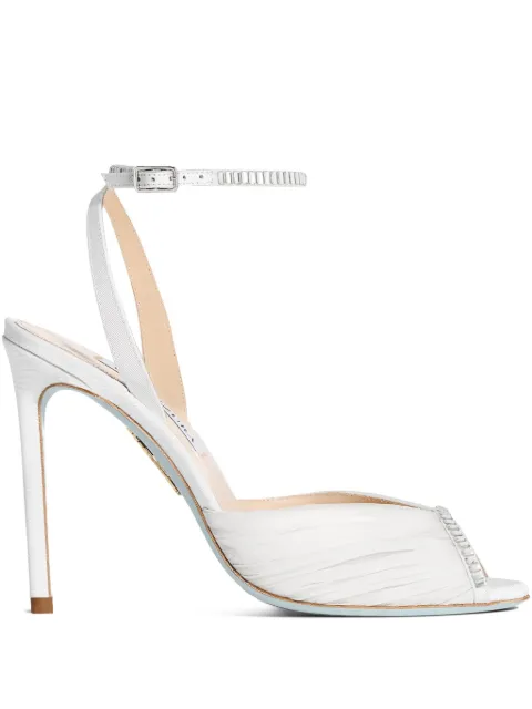 Aquazzura 105 Be Mine sandals White BMNHIGBRCGR