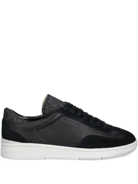 Michael Kors Wilton leather-suede sneakers Black 42T5WLFS1L