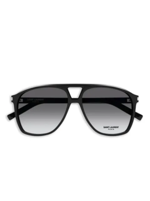 Saint Laurent Eyewear SL 596 Dune oversized pilot-frame sunglasses Black SL596DUNE