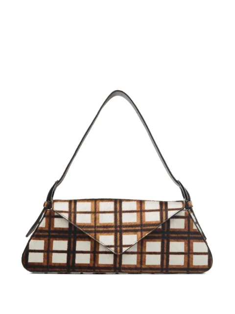 CamperLab checked shoulder bag White AB00005003