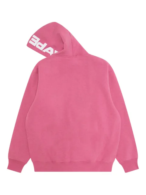 AAPE BY *A BATHING APE® logo-detail zip-up hoodie Pink ASWC358XBP