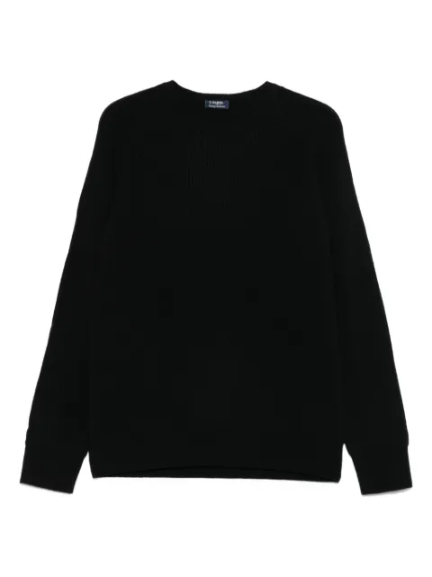 Barba ribbed virgin-wool sweater Black 720025204