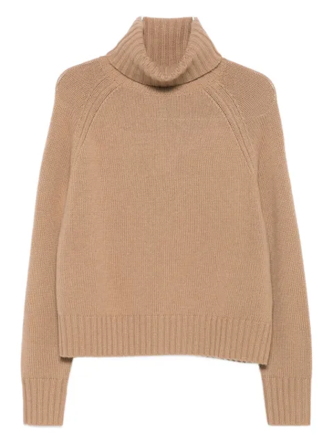 Allude turtleneck raglan-sleeve sweater Neutrals 25517632