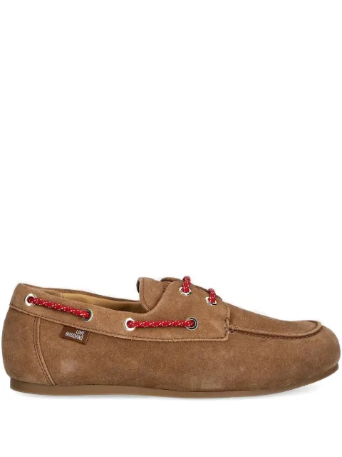 Love Moschino suede loafers Brown JA10191G1NIG0