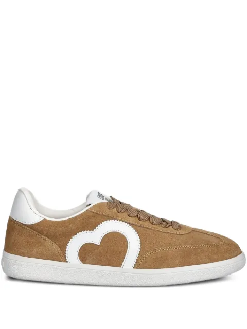 Love Moschino heart suede sneakers Brown JA15112G1NIG0
