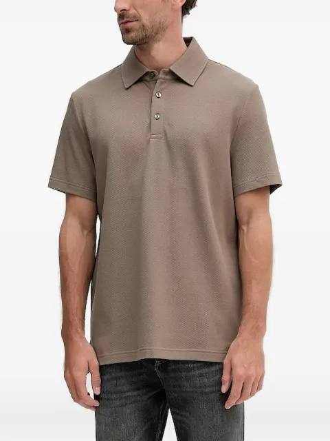 Michael Kors textured-weave polo shirt Brown CT552LFHSA