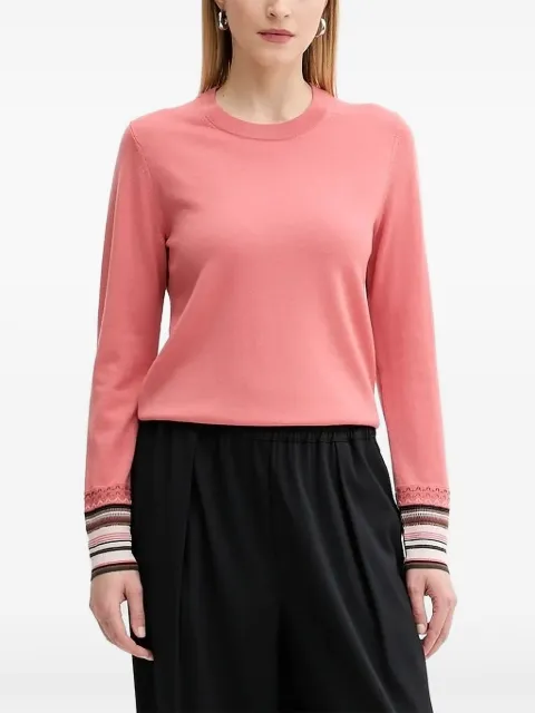 PS Paul Smith embellished-cuff sweater Pink W2R577NT31327