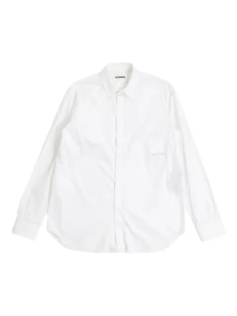 Jil Sander concealed button-cuffs shirt White J23DL0106J45001
