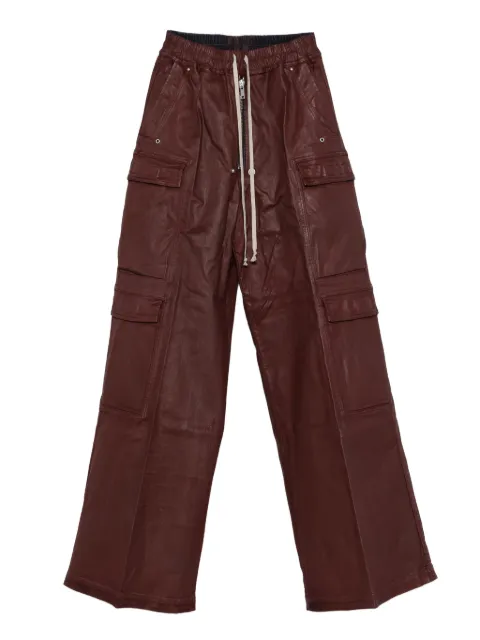 Rick Owens DRKSHDW cargo-pocket drawstring trousers Red DS02E7324SDSW