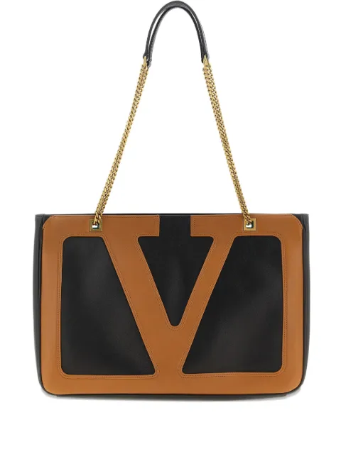 Valentino Garavani medium Viva Superstar chain tote bag Black YB0R13PTJ
