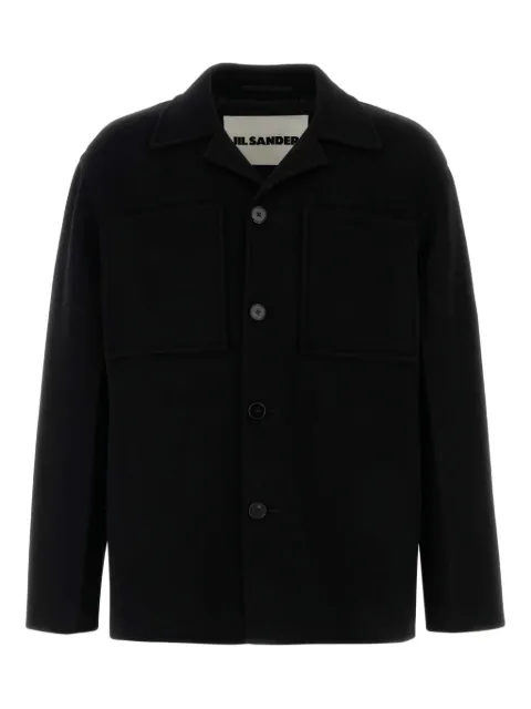 Jil Sander point-collar wool cardigan Black J22SW0081J40006