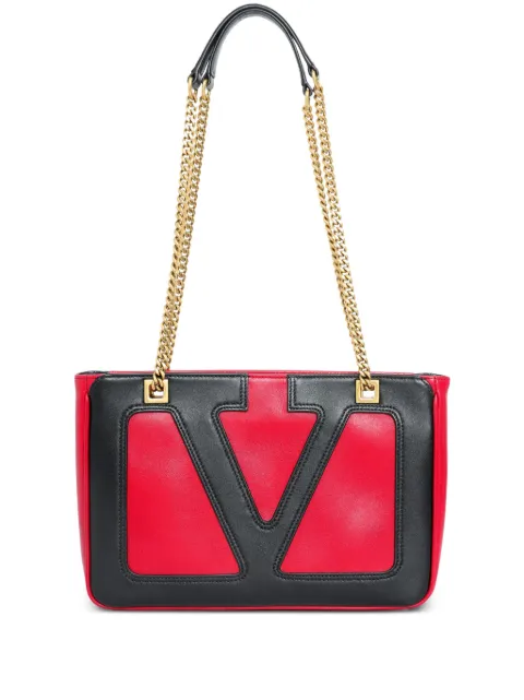 Valentino Garavani V-logo chain tote bag Red WB0R14PTJ