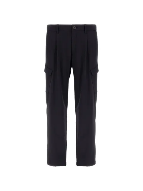 Herno logo-plaque cargo-pockets trousers Blue PT000156U12773S9300