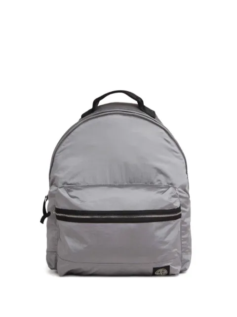 Stone Island metallic zip-fastening backpack Grey K2S159200014S0251