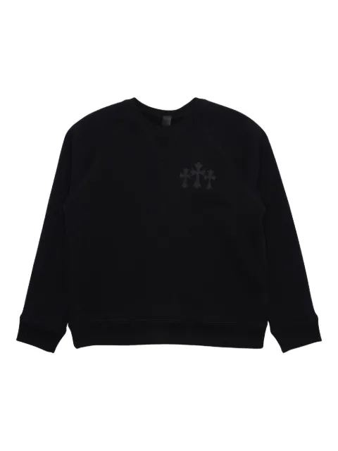 Chrome Hearts crew-neck cotton sweatshirt Black CHRM0026