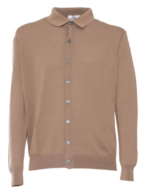 Settefili Cashmere button-fastening cardigan Neutrals 9810PCA