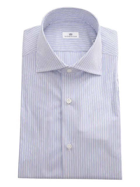 Sonrisa pinstripe cotton shirt Blue H1011B43019