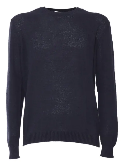 Settefili Cashmere long-sleeve crew-neck sweater Blue 362H