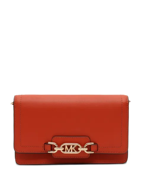 Michael Kors Kids chain-link leather crossbody bag Orange 32F2G7HC1L