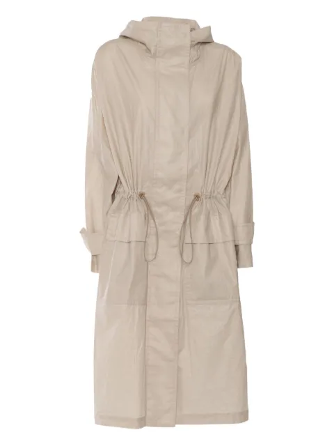 Fay hooded drawstring parka Neutrals NAW15503100WYT