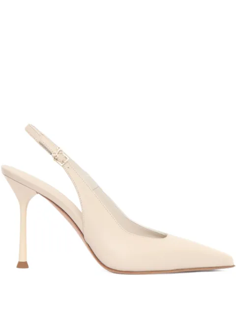 Sergio Levantesi 90mm Mascia5 slingback pumps Neutrals MASCIA5CALF