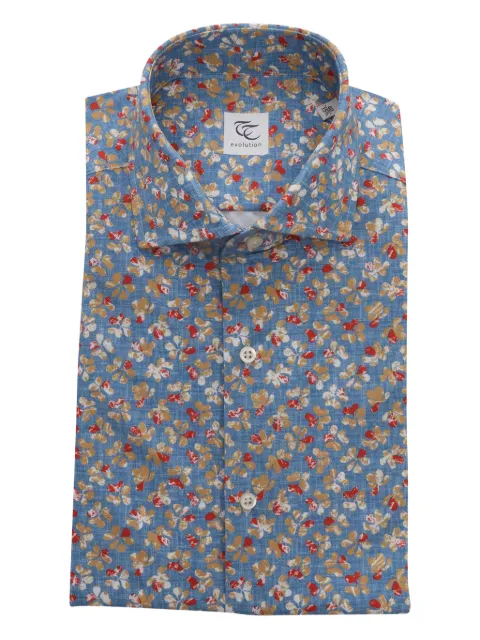 Sonrisa floral-print shirt Blue FR282EVOB878