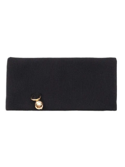 Philosophy Di Lorenzo Serafini Kids piercing-detail scarf Black 33805700