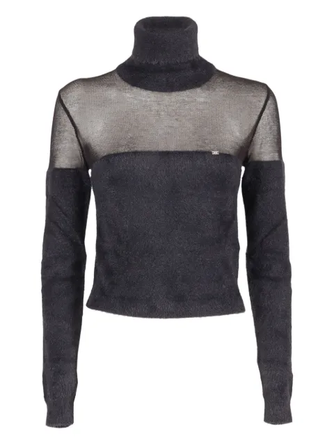 Elisabetta Franchi roll-neck knitted top Black MK54T57E2