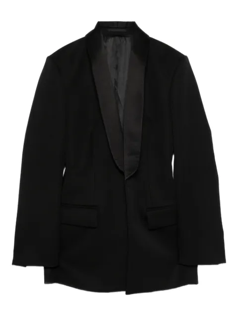WARDROBE.NYC shawl-lapel blazer Black W6006R22WOBLK