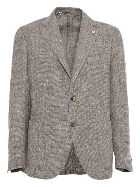 LUIGI BIANCHI MANTOVA three-button blazer Grey 288755049