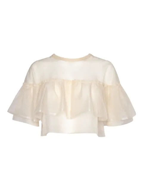 Philosophy Di Lorenzo Serafini Kids ruffled t-shirt Neutrals 09200704