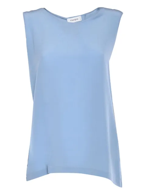Kangra silk-crepe top Blue 191530