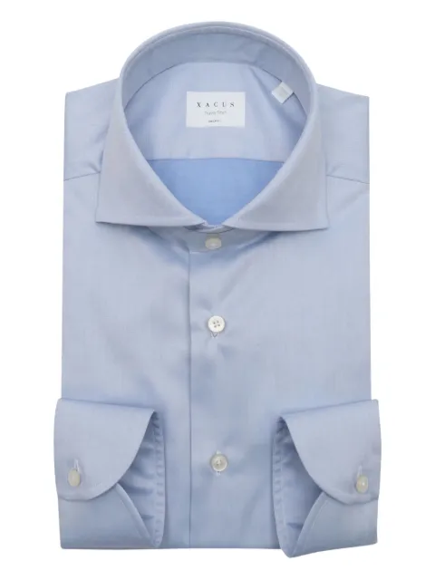 Xacus buttoned cotton shirt Blue WF521ML11805