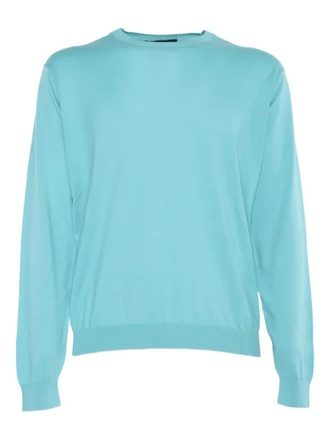 Filippo De Laurentiis cotton crew-neck sweater Blue GC1MLSI18R