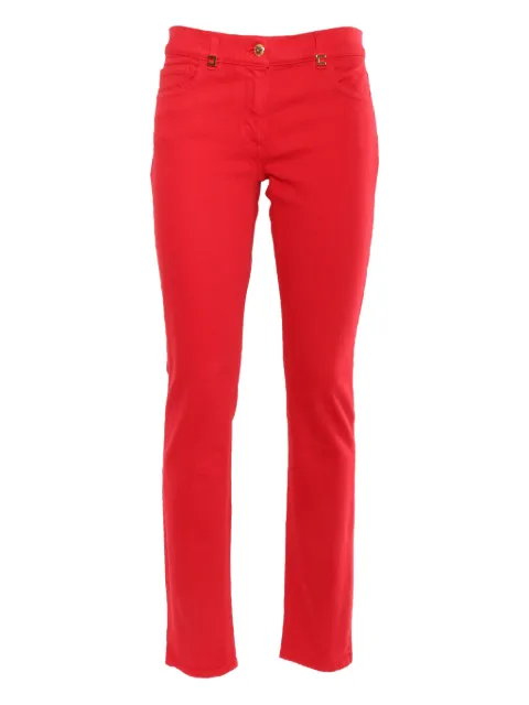 Elisabetta Franchi clasped straight-leg jeans Red PJ85I51E2