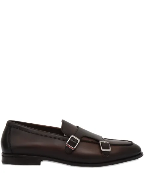 Doucal's double-buckle monk shoes Brown DU3384NOTTUY159TM29