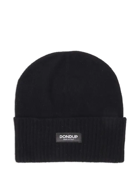 DONDUP KIDS ribbed cashmere-blend beanie Black UQ100Y00480UXXX