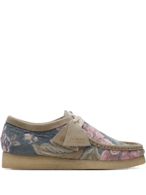 Clarks Originals floral-pattern "Grey" derby shoes Grey 26169734