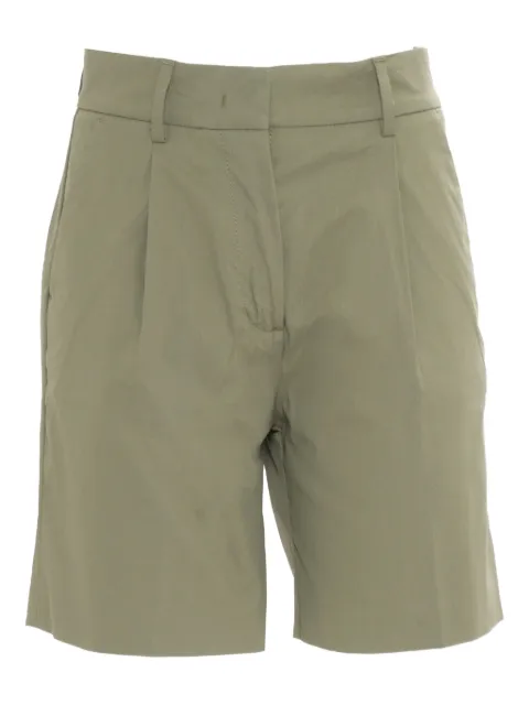 K-Way pleated knee-length shorts Green K6133MW