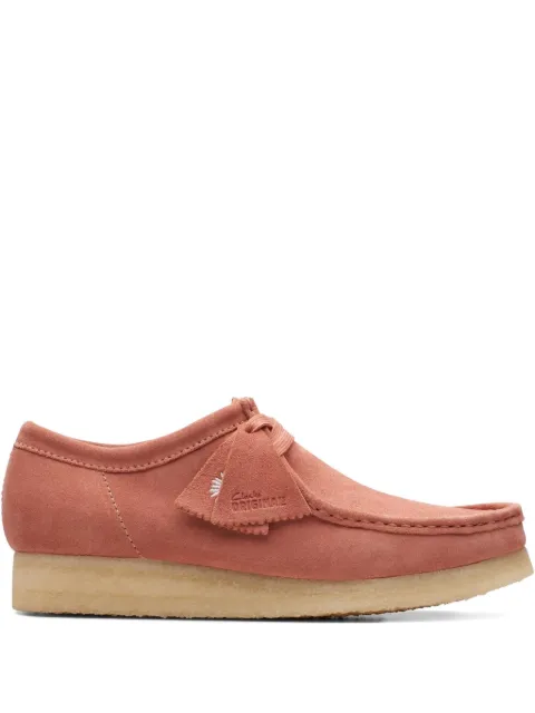 Clarks Originals Wallabee suede lace-up shoes Orange 26176547