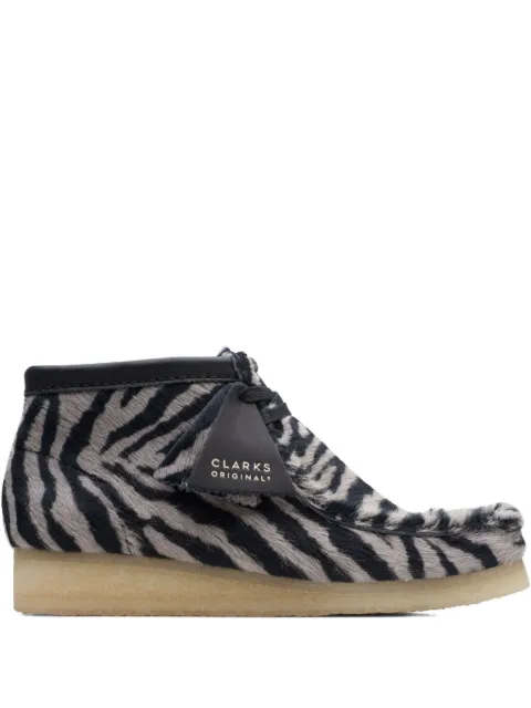 Clarks Originals Wallabee "Zebra Print" boots Black 26172717