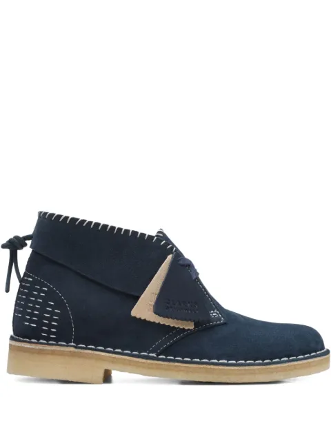 Clarks Originals suede-stitched desert boots Blue 26168787