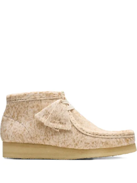 Clarks Originals Wallabee calf-hair sneakers Neutrals 26177866