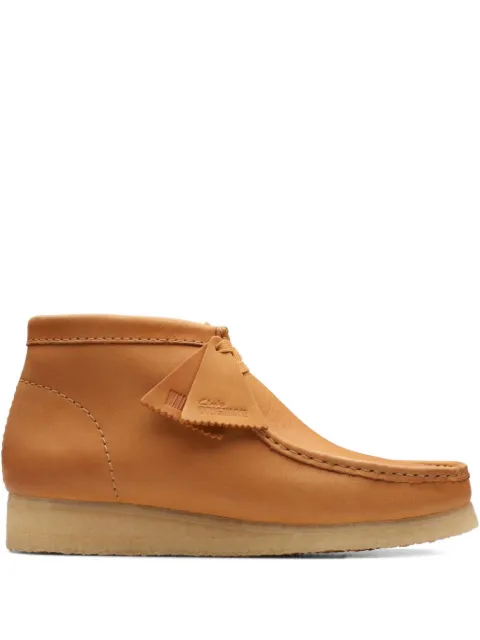Clarks Originals Wallabee leather lace-up boots Brown 26176627