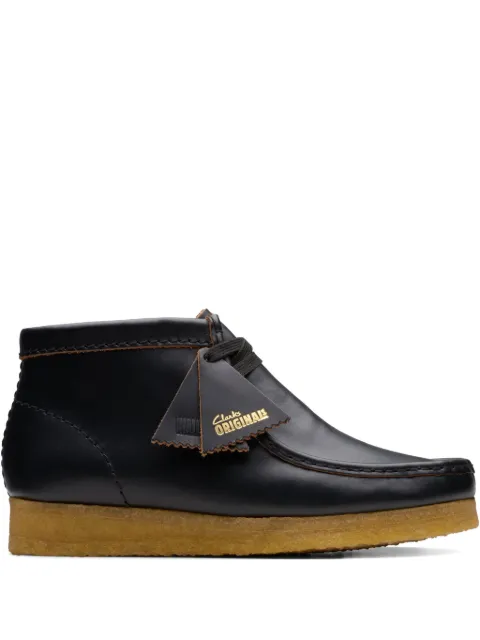Clarks Originals Wallabee leather boots Black 26177715