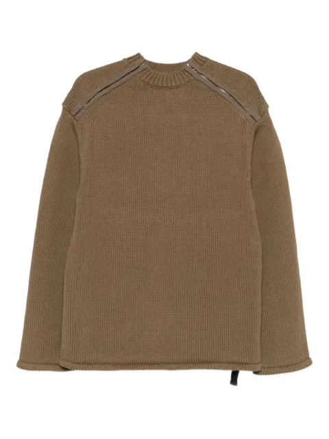 OAMC shoulder-zip detail sweater Green PCM2OK04AFL002