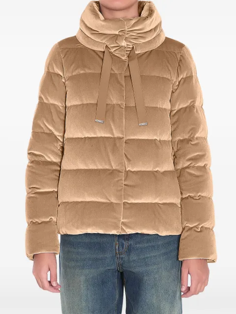 Herno velvet padded jacket Neutrals PI002180D15020S