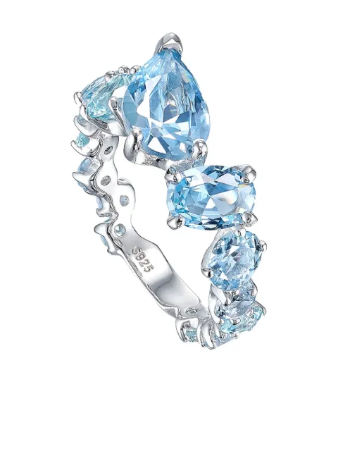 Anabela Chan Nova Starburst aquamarine ring Blue AC23SN14RSWGBA