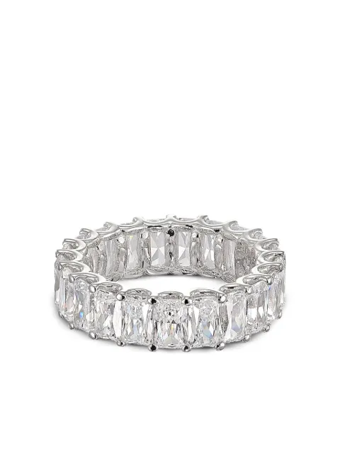 Anabela Chan Baguette Eternity diamond ring Silver ACDD15RSWGWD