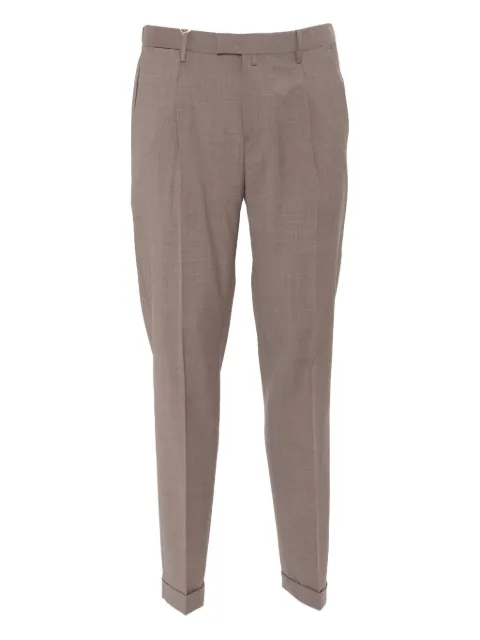 Briglia 1949 pleated cuffed trousers Brown BG07S325108